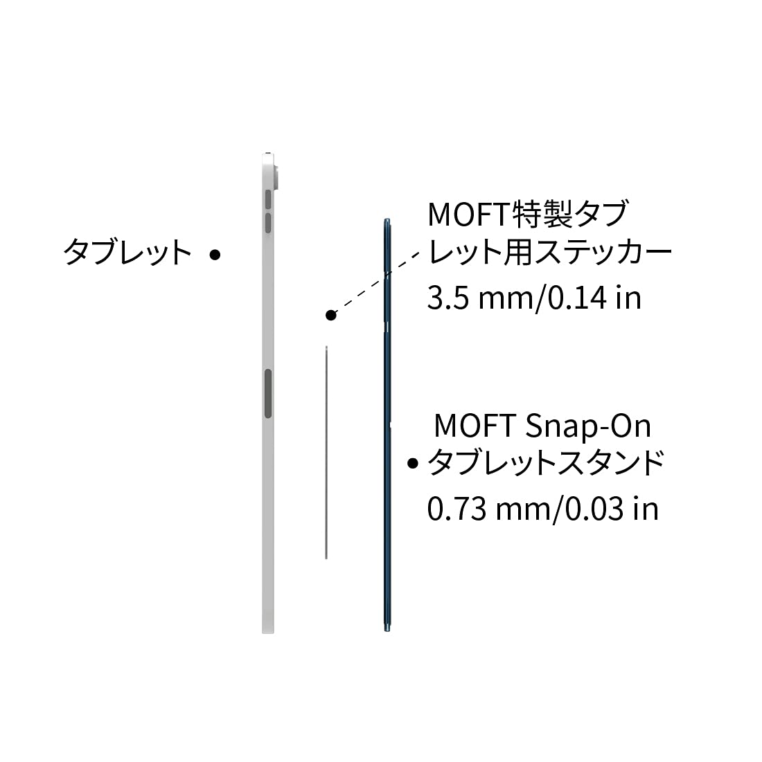 MOFT Snap Supporto Tablet Blu Carbone Multi-angolo