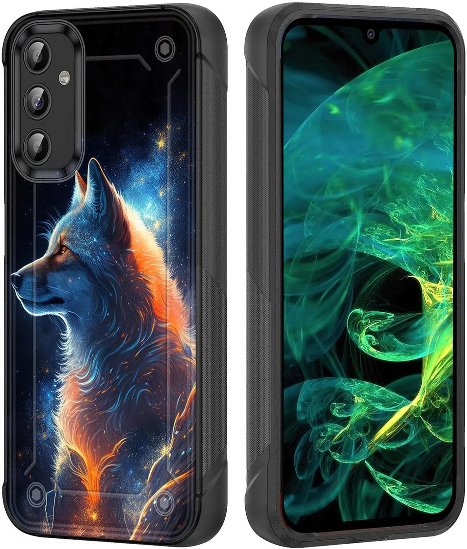 Redpepper Galaxy Cases S25 cover rugged teschio fiamme USA