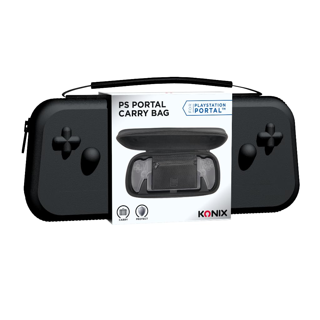 Konix Custodia PlayStation Portal nera antiurto