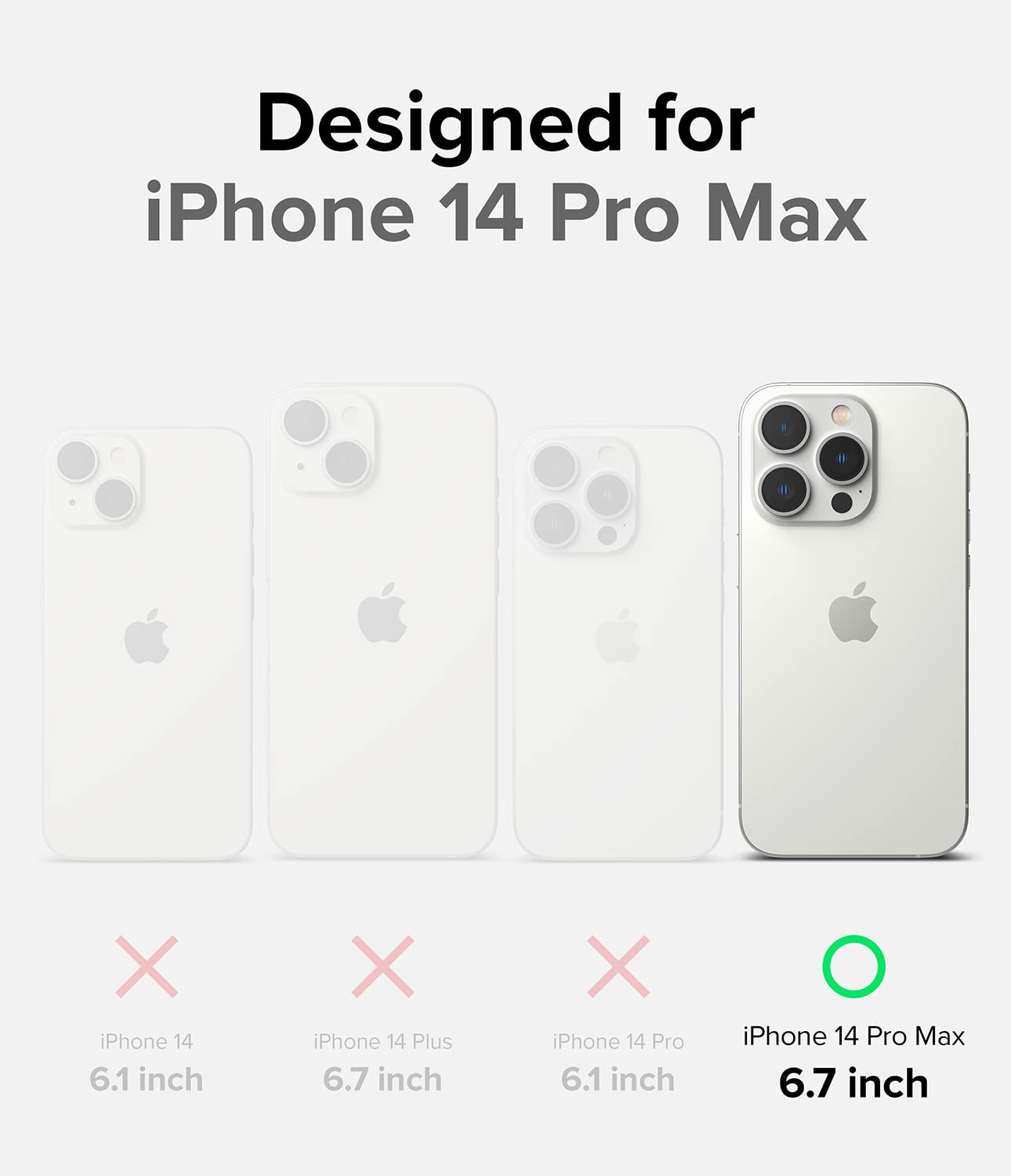 Ringke Onyx iPhone 14 Pro Max 6.7 cover Dark Gray antiscivolo