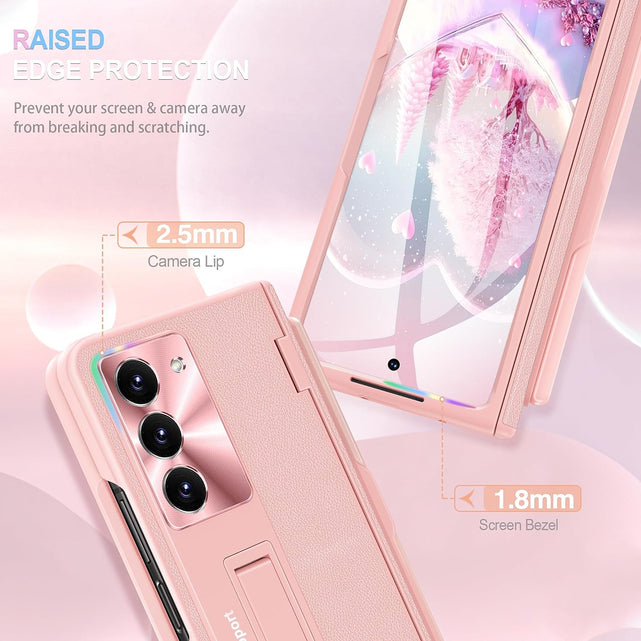 Redpepper Galaxy Z Fold 5 cover oro rosa con penna rigida