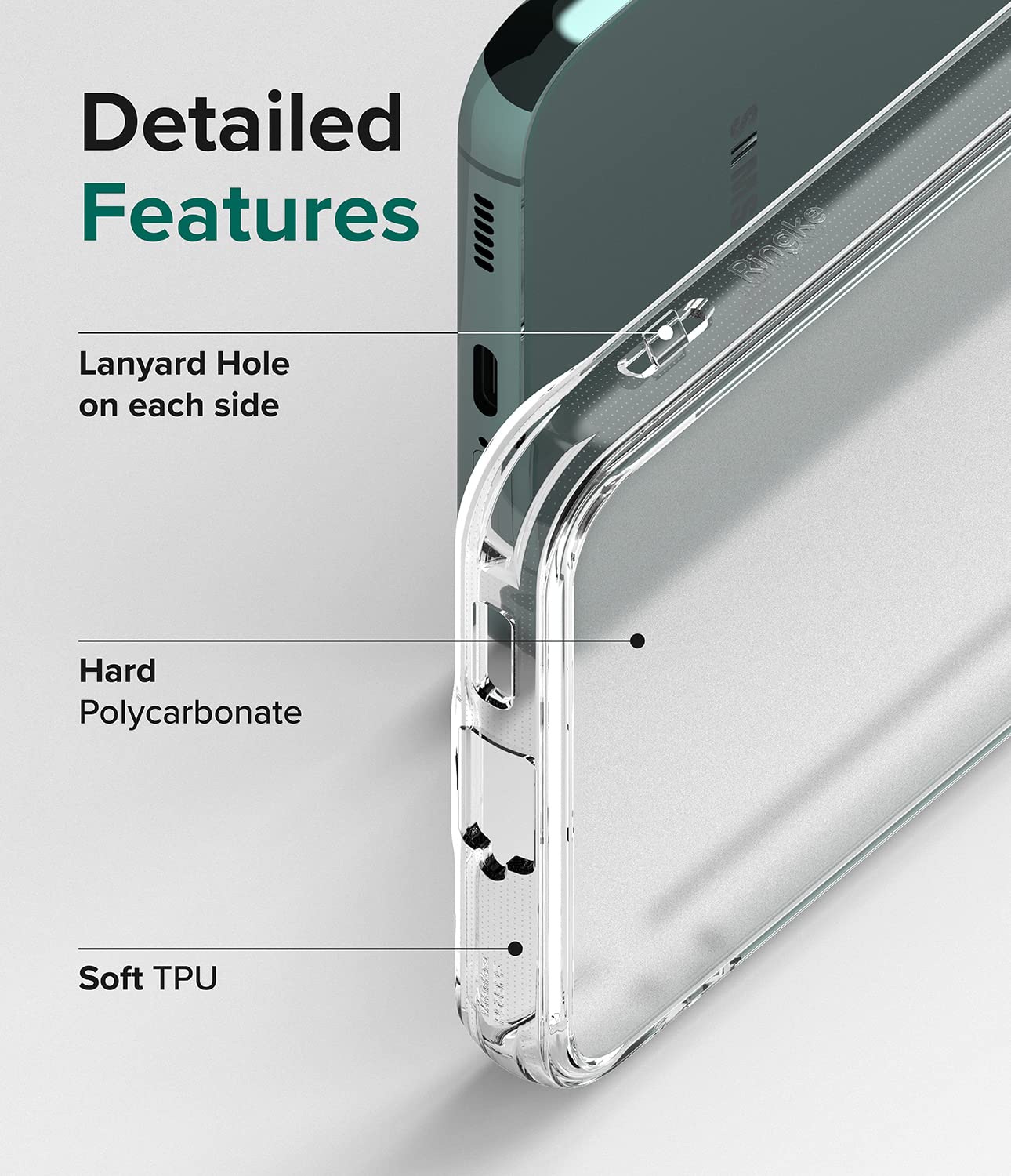 Ringke Fusion Cover Galaxy S22 Plus 5G Opaca Matte Clear