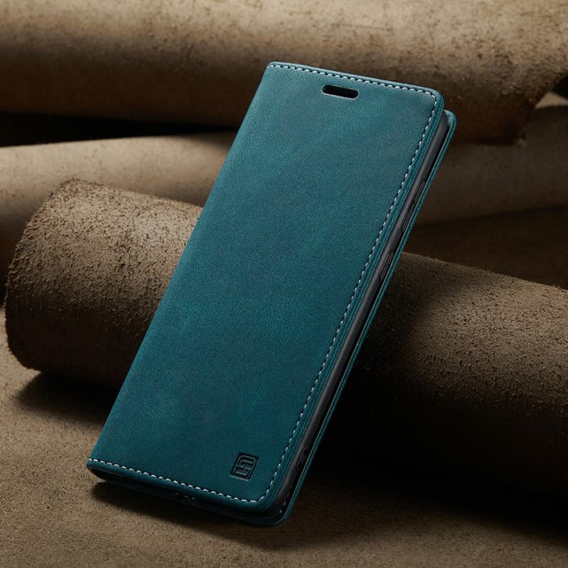 Redpepper S22 Ultra custodia flip pelle nera portafoglio