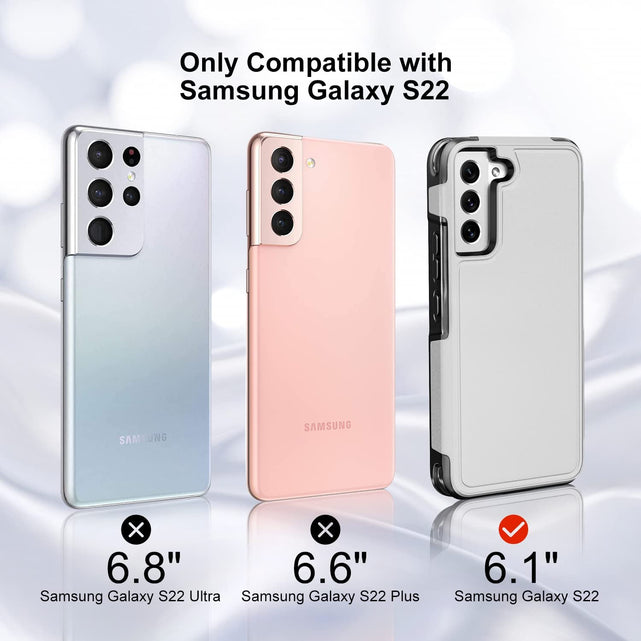 Redpepper Galaxy S22 custodia doppio strato grigio antishock