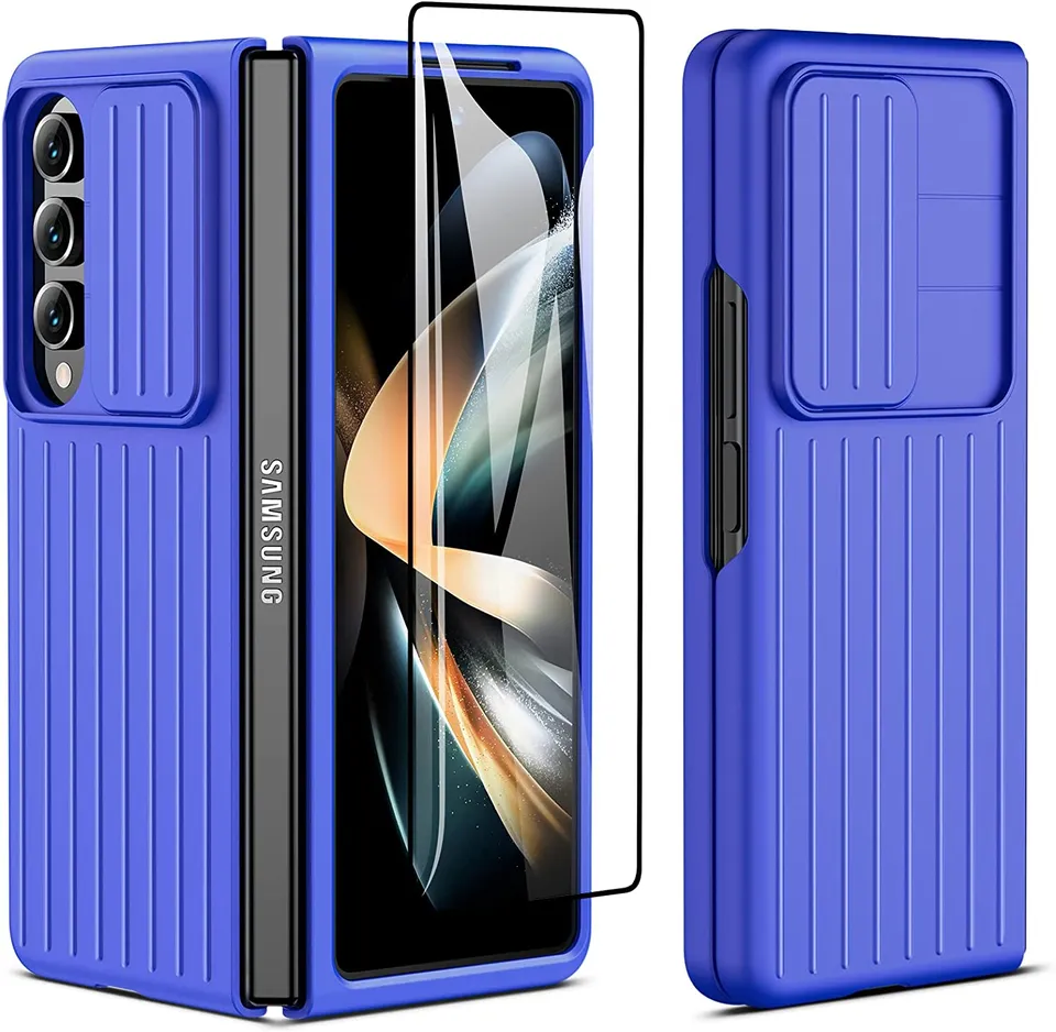 Redpepper Galaxy Z Fold 4 Cover Nera con Coprilente + Pellicola