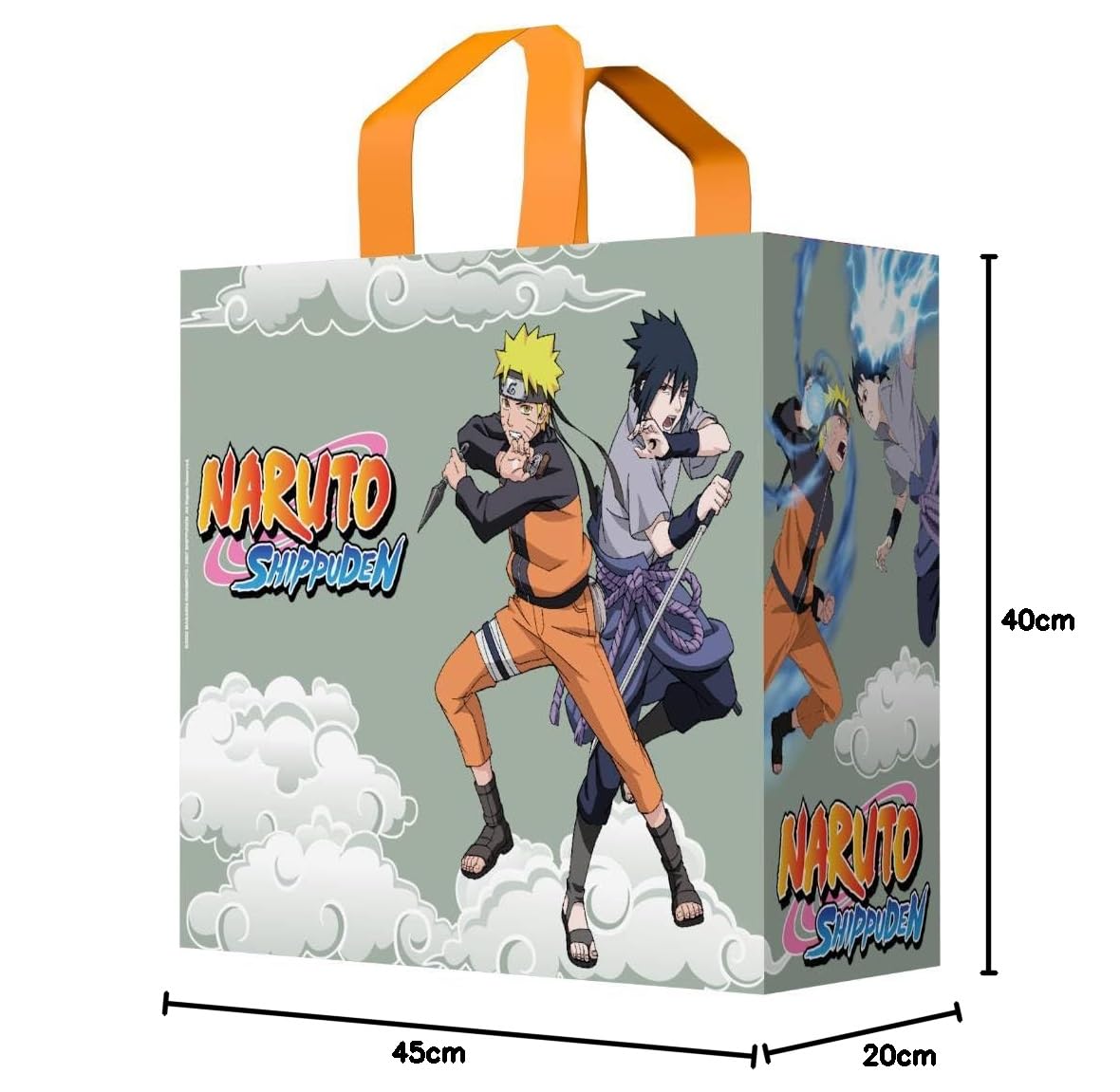 Konix Naruto Shippuden Borsa Spesa 40x45x20 cm Riciclata Bianca
