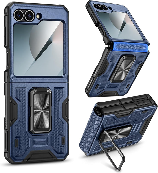 Redpepper Galaxy Z Flip 6 cover anello blu pellicola