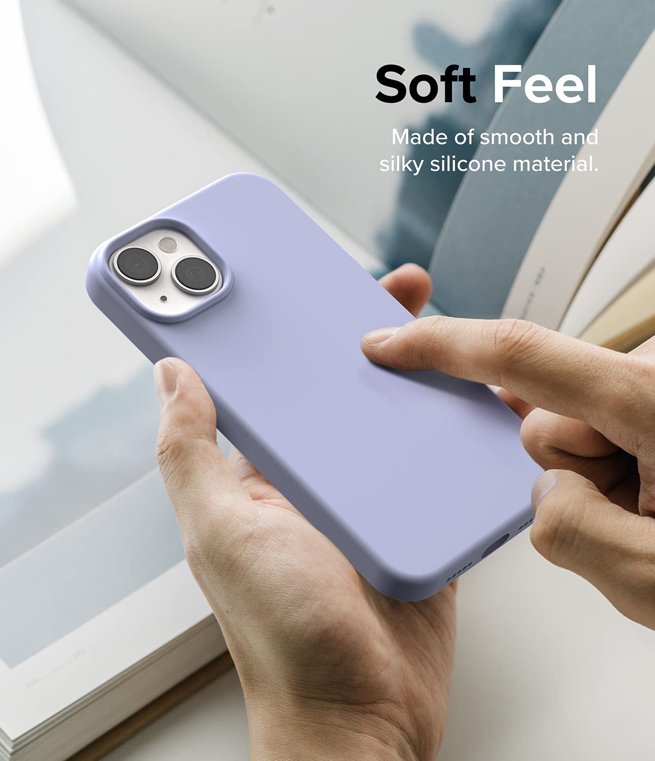 Ringke Silicone cover iPhone 14 Plus Lavender antiurto