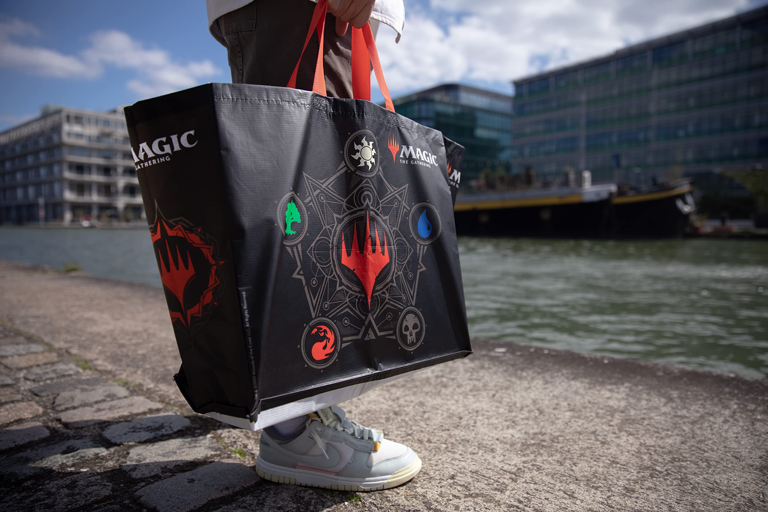 Konix Magic The Gathering borsa spesa 40x45x20 cm nera riciclata