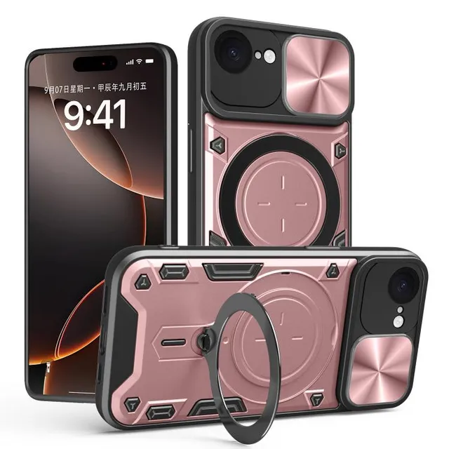 Redpepper iPhone 16e cover Camshield magnetica con supporto