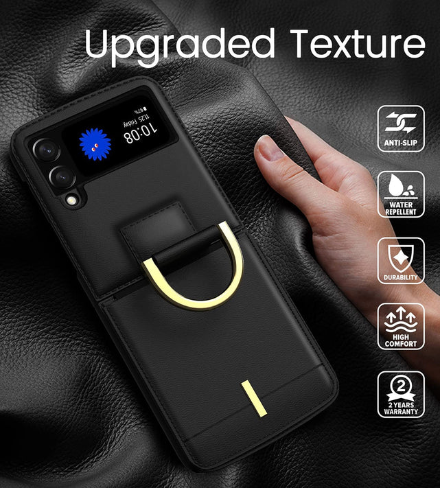 Redpepper Galaxy Z Flip 4 Cover pelle portafoglio tracolla