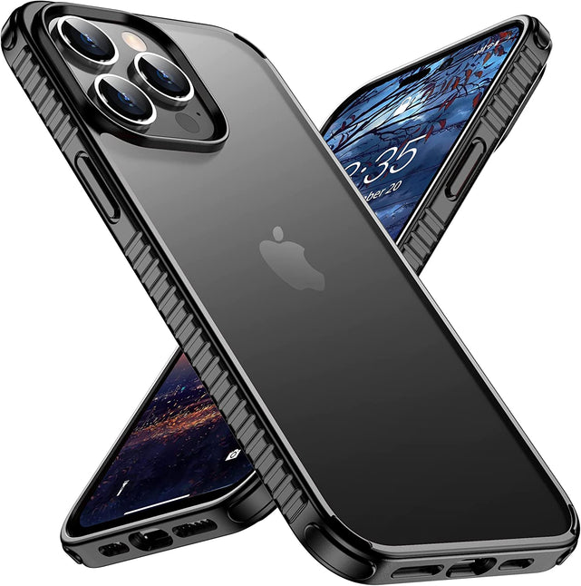 Redpepper iPhone 14 Pro Custodia Sottile Nera Opaca Antiurto