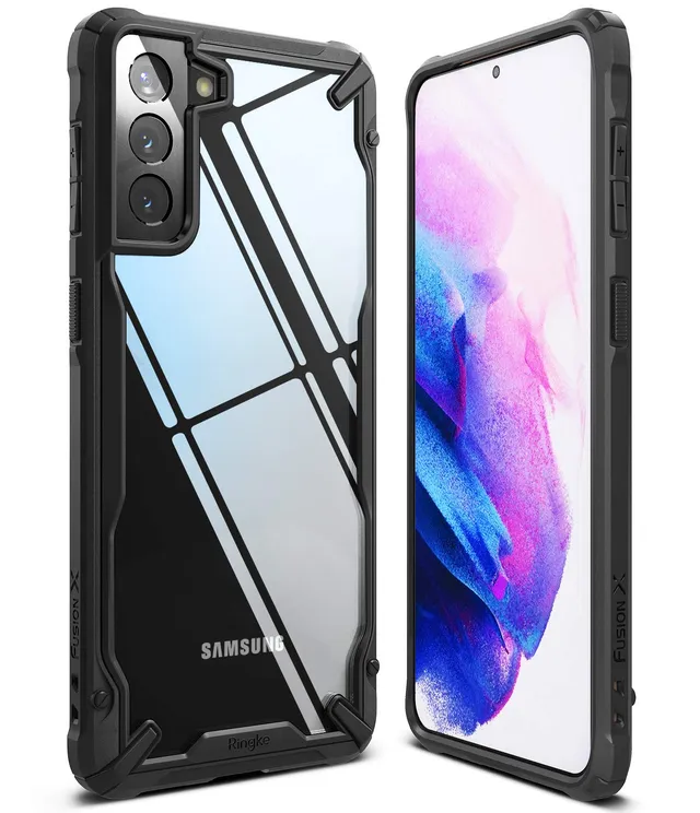 Ringke Fusion X Galaxy S21 cover antiurto Black nera