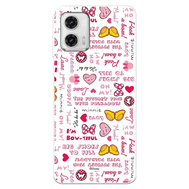 La Casa de las Carcasas Licenze Ufficiali Motorola Moto G73 5G custodia Minnie trasparente
