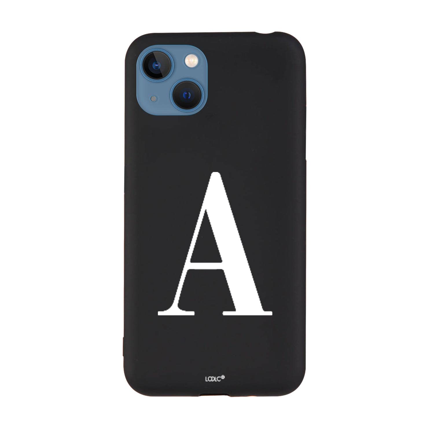La Casa de las Carcasas Personalizzate iPhone 15 Plus custodia silicone nero iniziale