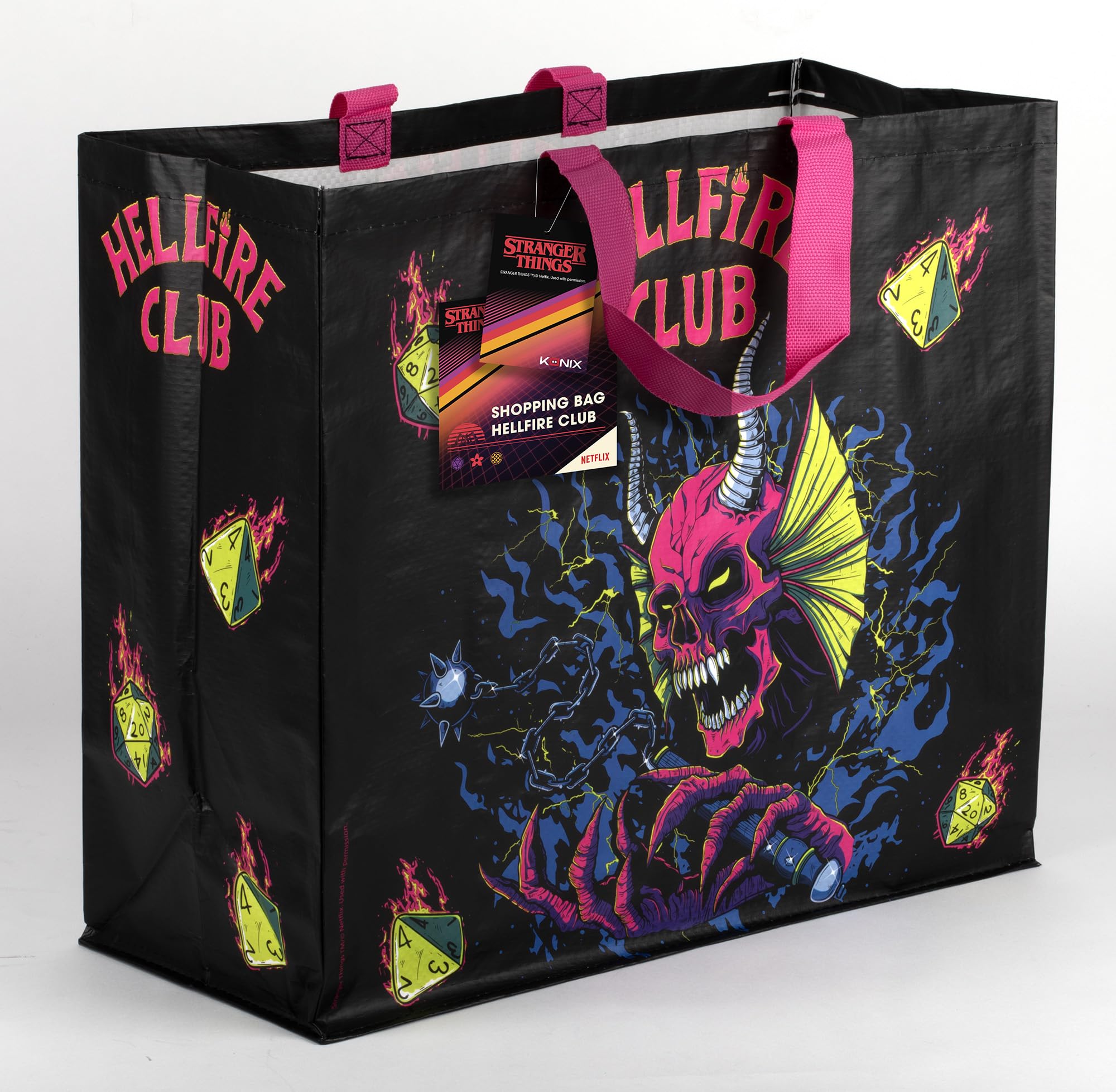 Konix Stranger Things Hellfire Borsa Spesa 40x45 Riciclata
