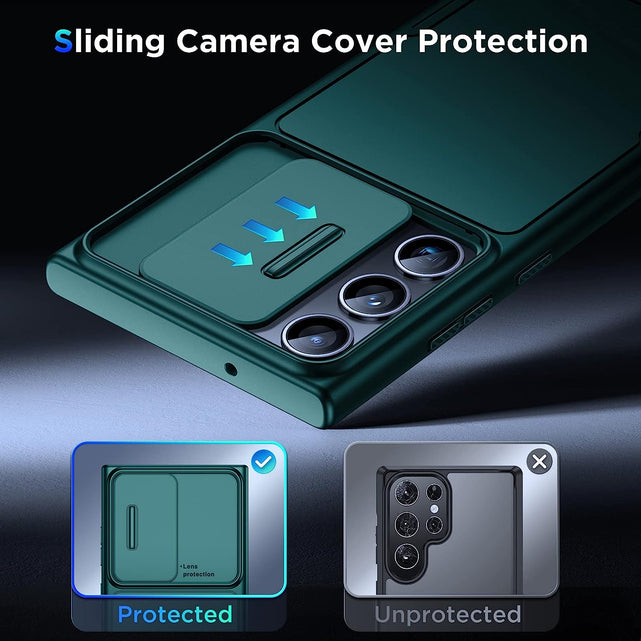 Redpepper Galaxy S23 Ultra cover verde copri fotocamera