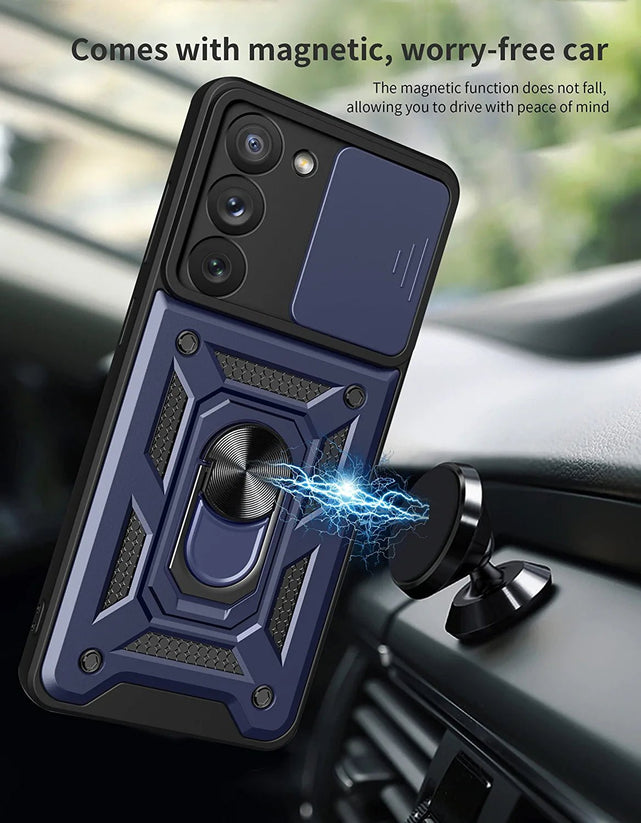 Redpepper S23 5G Cover con Anello Stand e Copri Fotocamera