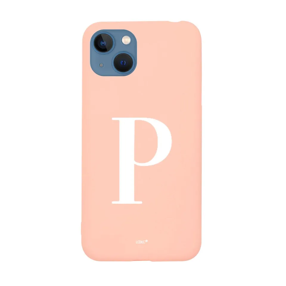 La Casa de las Carcasas Personalizzate iPhone 15 Plus cover iniziale rosa sabbia