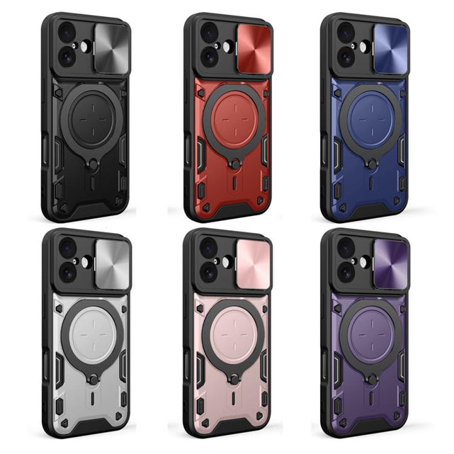 Redpepper iPhone 17 custodia magnetica slider coprilente nera
