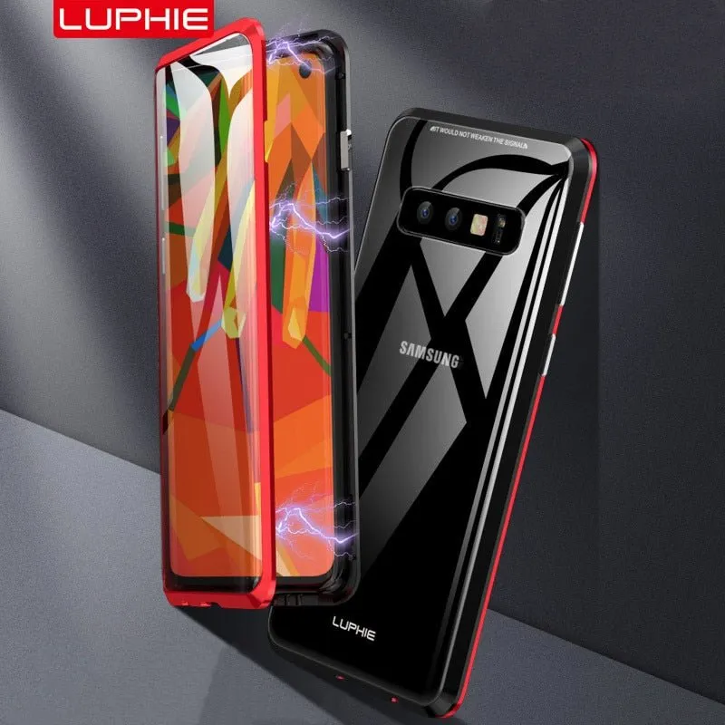 Redpepper Galaxy S10 Plus Cover Magnetica Vetro Slim