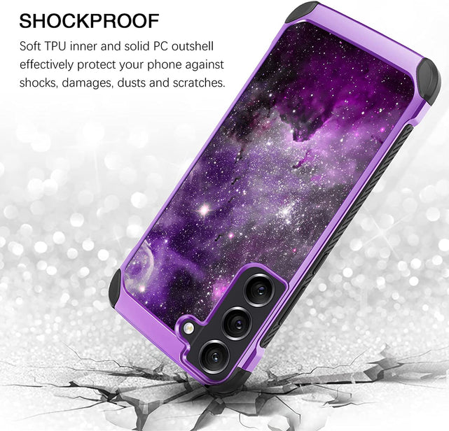 Redpepper Galaxy S22 custodia slim glow fosforescente nebula