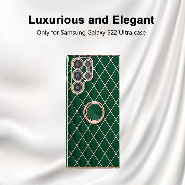 Redpepper Galaxy S22 Ultra cover glitter con anello
