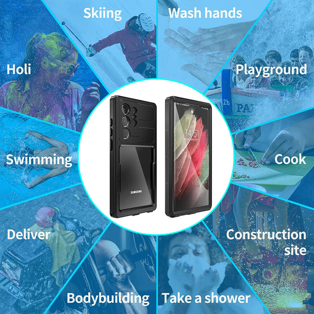Redpepper Galaxy Cases cover S23 Ultra 6,8" impermeabile