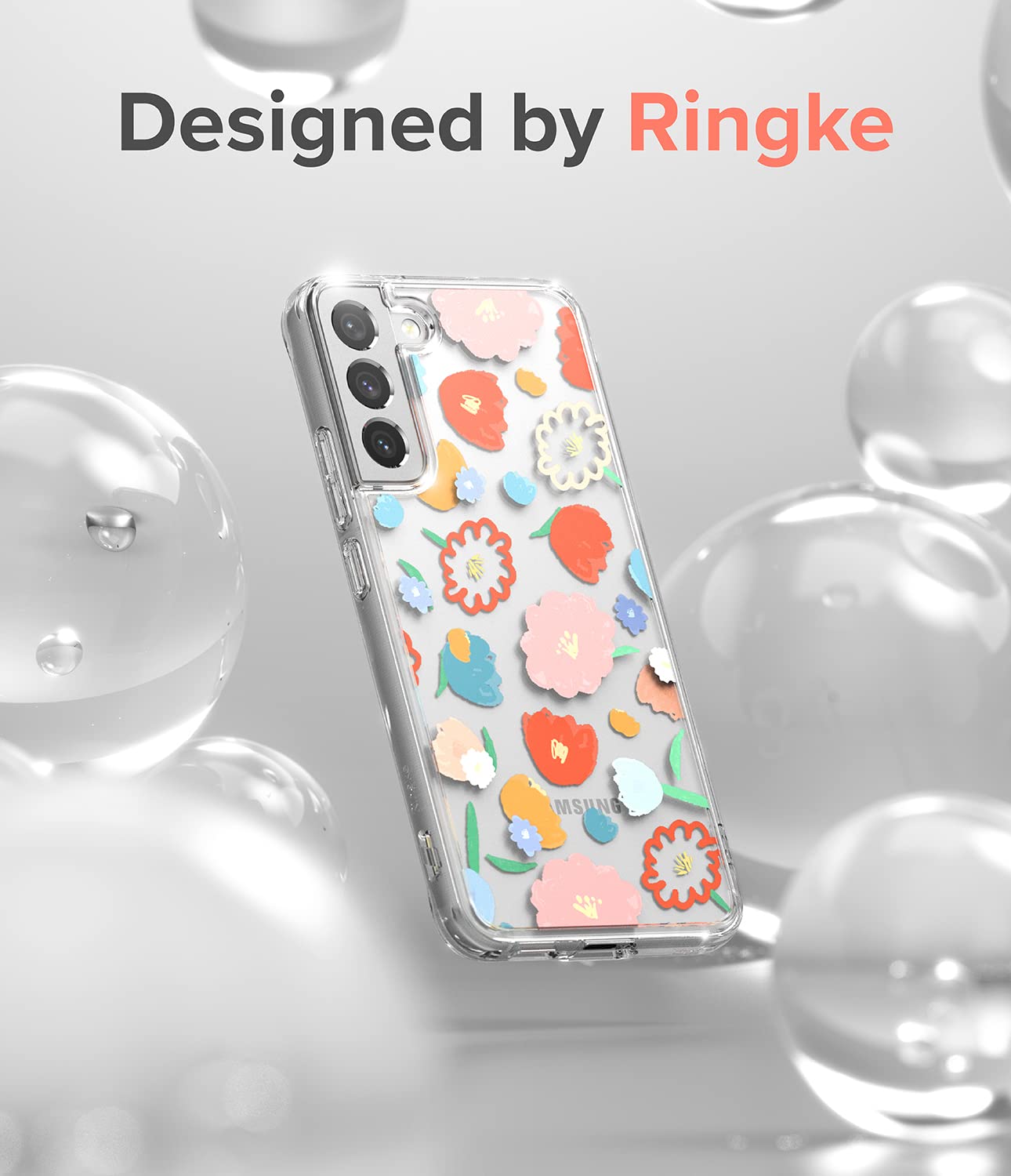 Ringke Fusion Design Cover S22 Plus 5G Floral Fiori