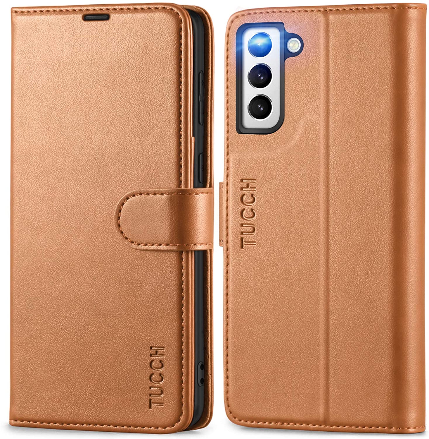 Redpepper Galaxy S21 Plus Custodia Portafoglio Pelle Nero Antiurto