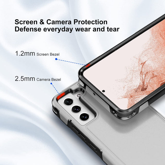Redpepper Galaxy S22 custodia doppio strato grigio antishock