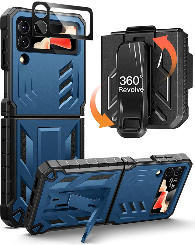Redpepper Z Flip4 5G cover corazzata con clip e stand
