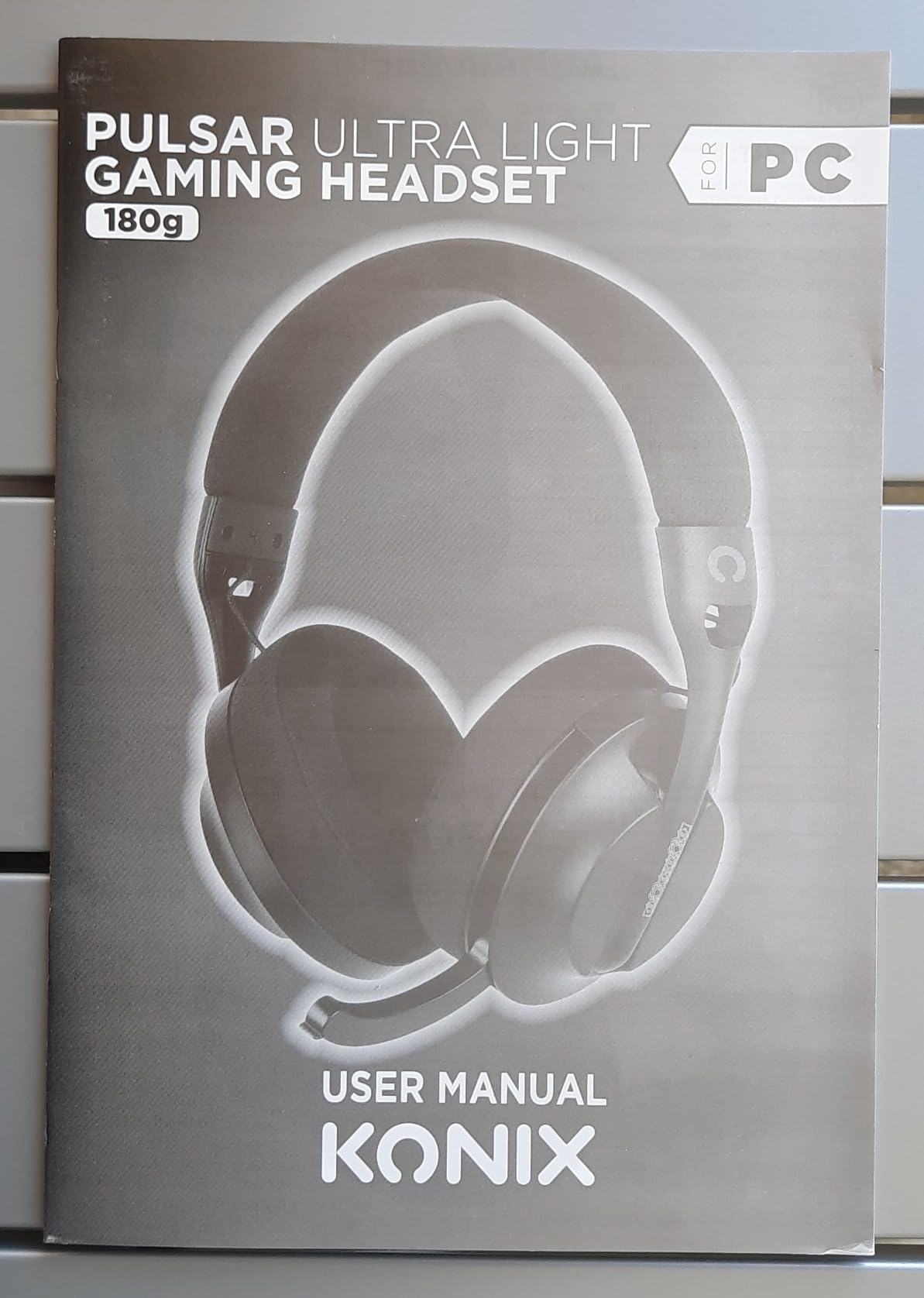 Konix Pulsar Cuffie Gaming 180g Bluetooth Nere 40mm