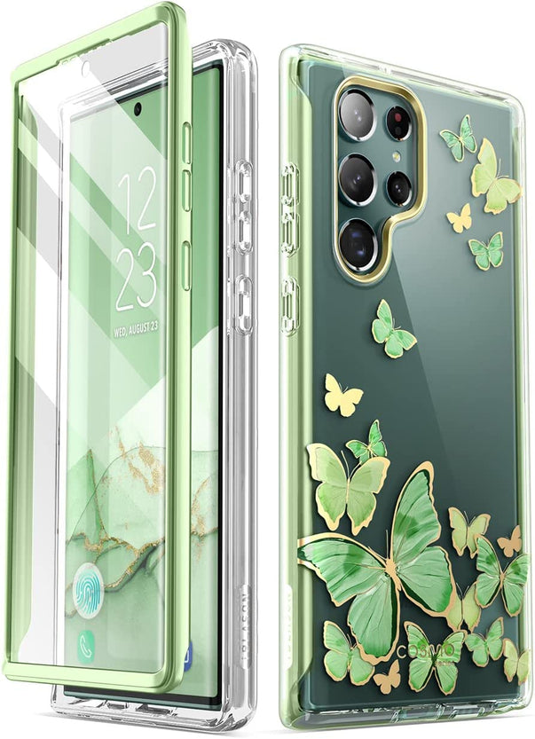 Redpepper Galaxy Cases custodia Galaxy S22 Ultra blu con pellicola integrata