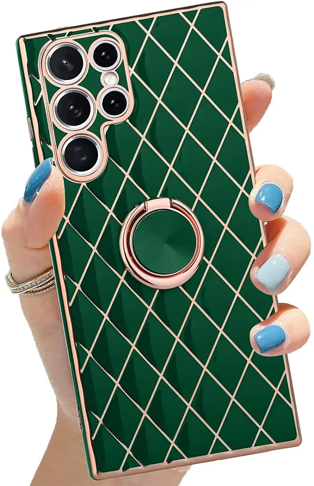 Redpepper Galaxy S22 Ultra cover glitter con anello