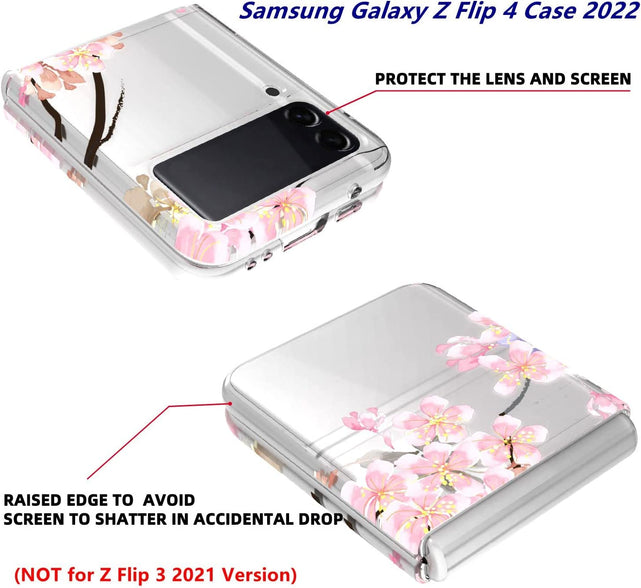 Redpepper Galaxy Z Flip 4 cover sakura trasparente