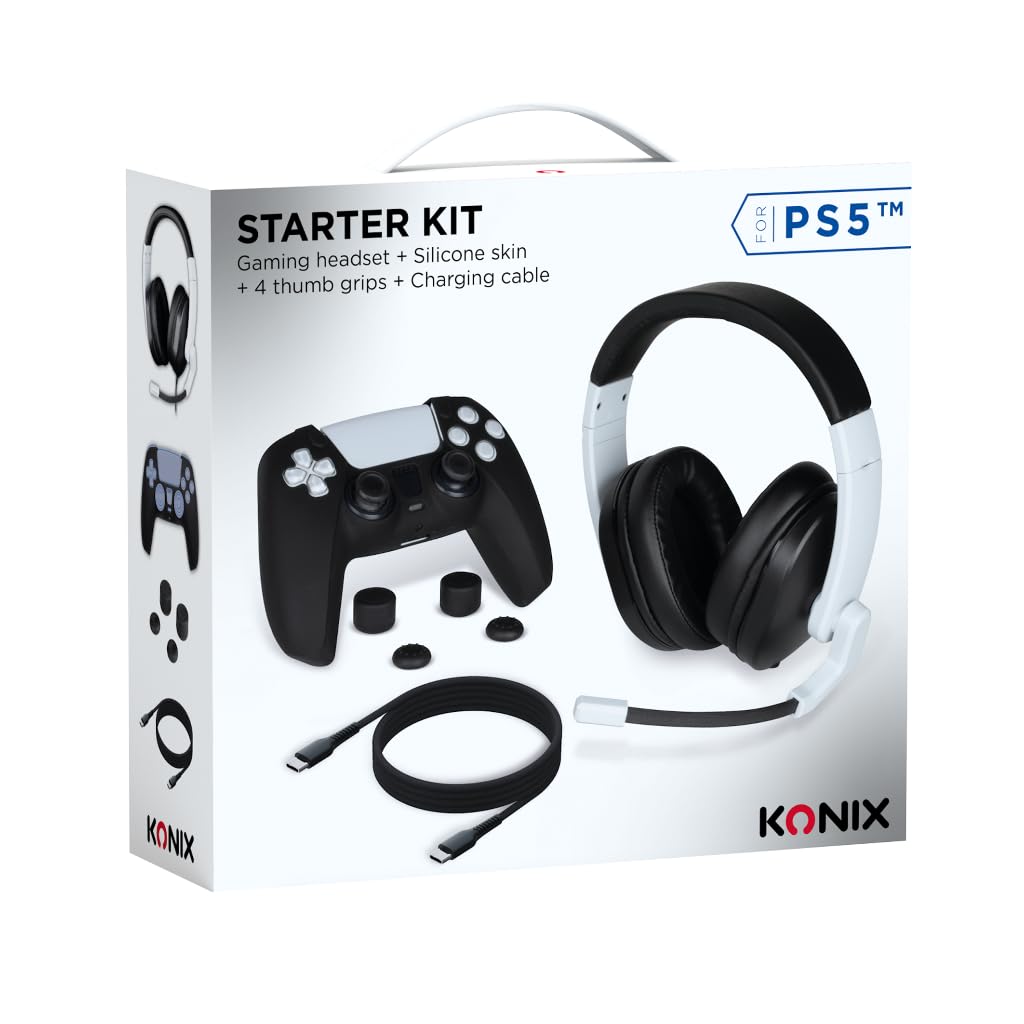 Konix Mythics Pacchetto Accessori PS5 Cover DualSense Cuffie