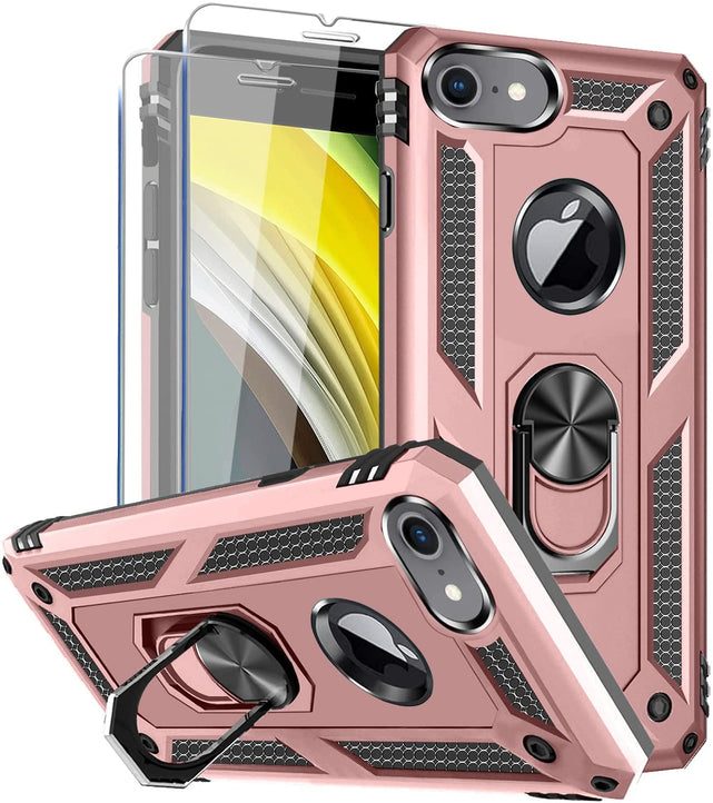Redpepper iPhone 7/8 cover anello stand 360° militare