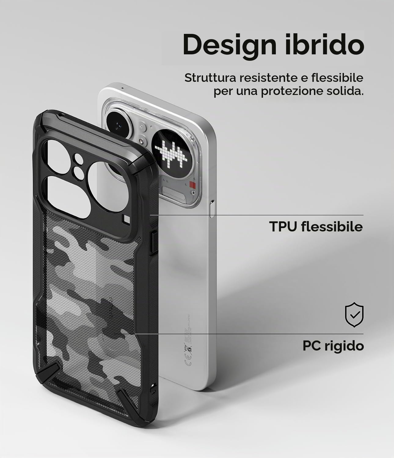 Ringke Fusion-X Cover Nothing Phone (4a) Pro Camo Black