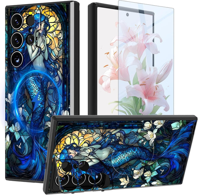 Redpepper Galaxy S24/S25 Plus custodia Owl Moon con stand