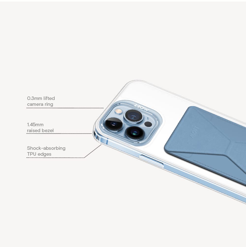 MOFT Snap Custodia iPhone 13 Pro Magnetica Bordi Trasparenti