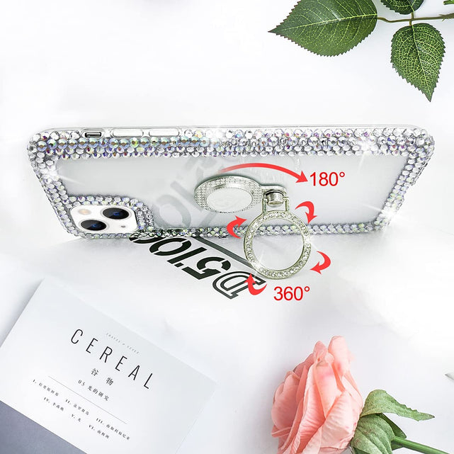 Redpepper Apple Cases iPhone 13 Mini cover strass con anello