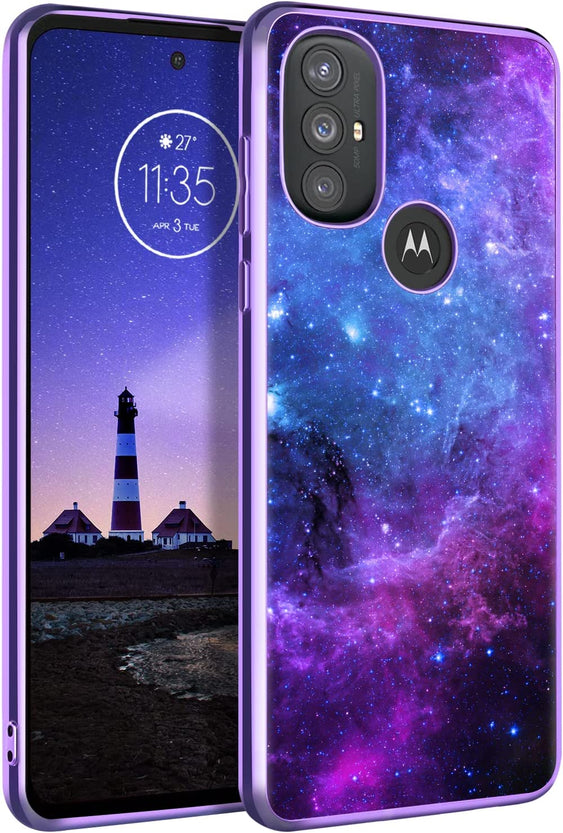 Redpepper Moto G Power 2022 cover spazio blu fosforescente