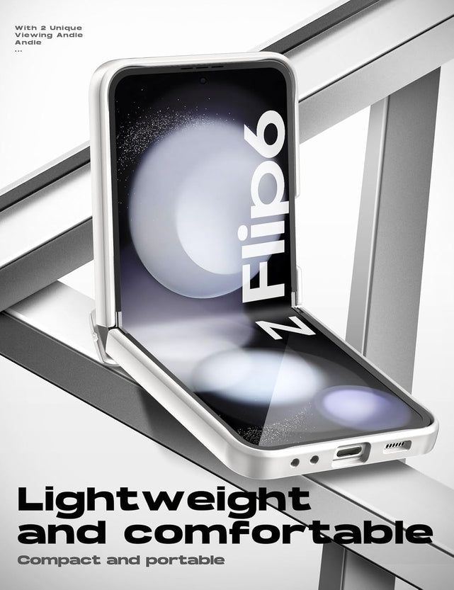 Redpepper Galaxy Z Flip 6 Custodia Rugged Nera con Stand