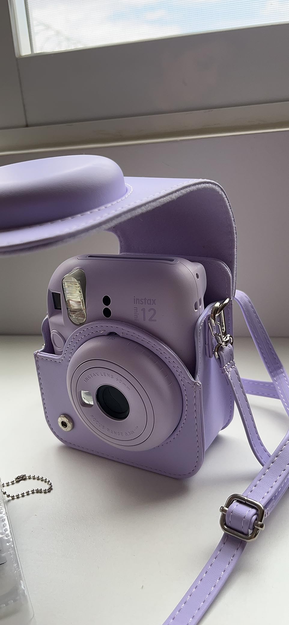 Aenllosi Camera Case Instax Mini 11/12/13 custodia blu pastello