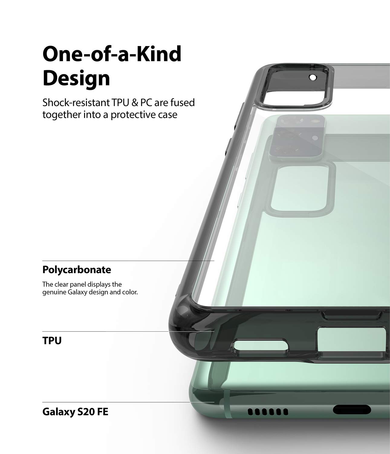 Ringke Fusion Cover Galaxy S20 FE Smoke Black Antiurto