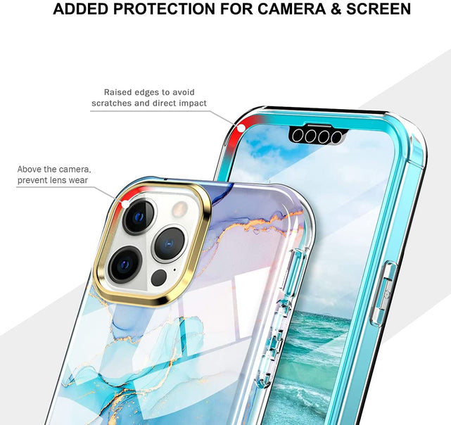 Redpepper iPhone 13 Pro Max Cover Marmo slim antiurto
