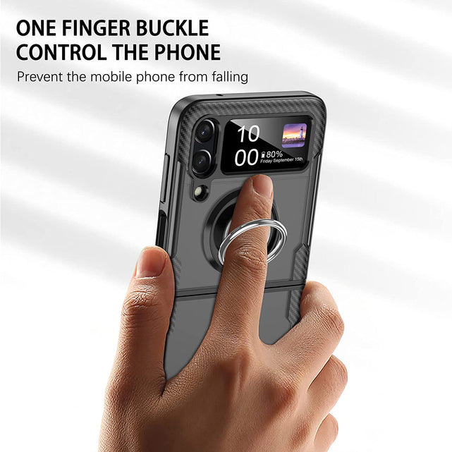 Redpepper Galaxy cover Z Flip 4 trasparente con anello stand