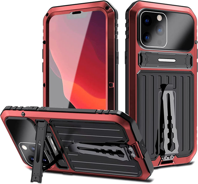 Redpepper iPhone 14 cover alluminio antiurto con cavalletto