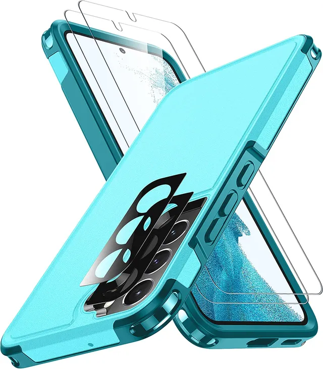 Redpepper Galaxy Cases Galaxy S22 Cover Nera con 2 Vetri